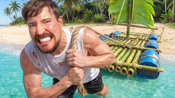 Trapped On An Island Until I Build A Boat Mrbeast